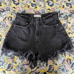 Abercrombie and Fitch Black Curve Love High Waisted Mom Shorts